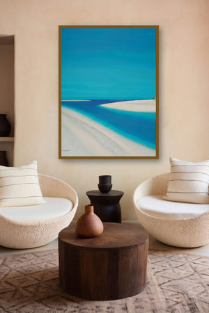 Hayle Esturary (Estuarys Embrace) by artist SIMON MASON displayed in a Contemporary Exhibition gallery