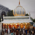 Hazrat Nizamuddin Dargah' religious watercolor painting by artist Mohammad Yousuf, 20x20 inch, on paper