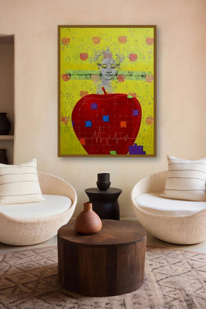 Healthy (Contemplation) by artist Ns Art displayed in a Luxury gallery