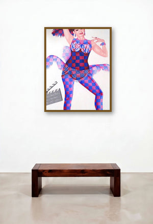 Helen by artist Sonaly Gandhi displayed in a Boutique Hotel Style Hallway