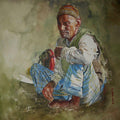 Lifestyle watercolor painting titled 'Hero', 18x15 inches, by artist Dr.uday Bhan on paper