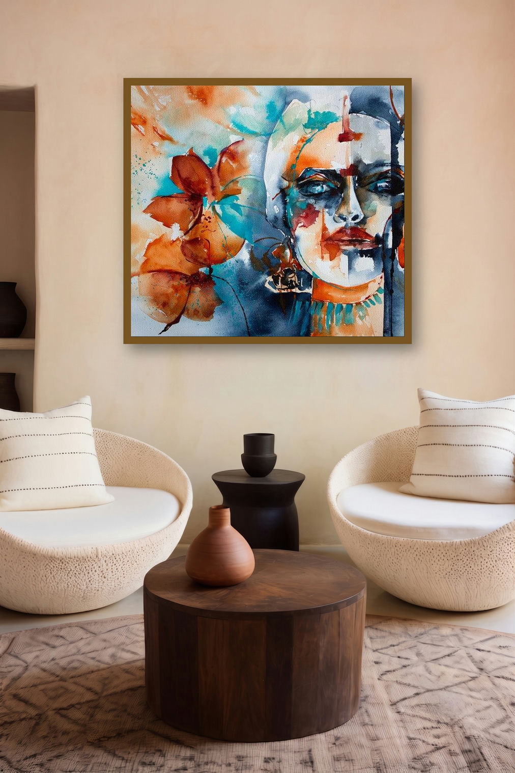 Hijra (Reflections of Self: A Study in Contrast) by artist Veronique Piaser-Moyen displayed in a Contemporary gallery