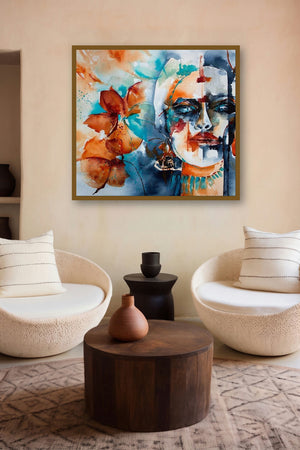 Hijra (Reflections of Self: A Study in Contrast) by artist Veronique Piaser-Moyen displayed in a Contemporary gallery