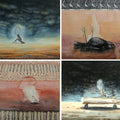 His Greed Was His Undoing' contemporary mixed-media painting by artist Sajith Puthukkalavattom, 12x17 inch, on paper