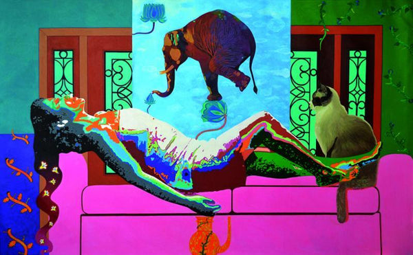 History Of Dreams And Reality 2 Painting by Gayatri Artist | ArtZolo.com