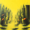 Holy Banaras 1' religious acrylic-charcoal painting by artist Somnath Bothe, 24x36 inch, on canvas