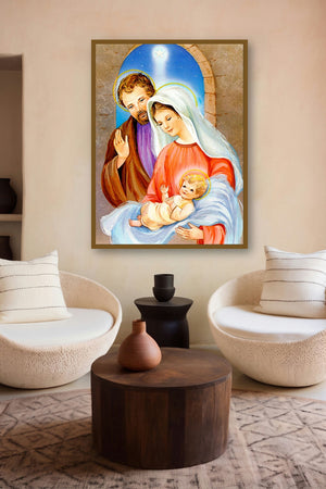 Holy Family 2 by artist Ns Art displayed in a Luxury gallery
