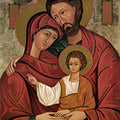 Religious acrylic painting titled 'Holy Family 3', 48x36 inches, by artist Ns Art on Canvas