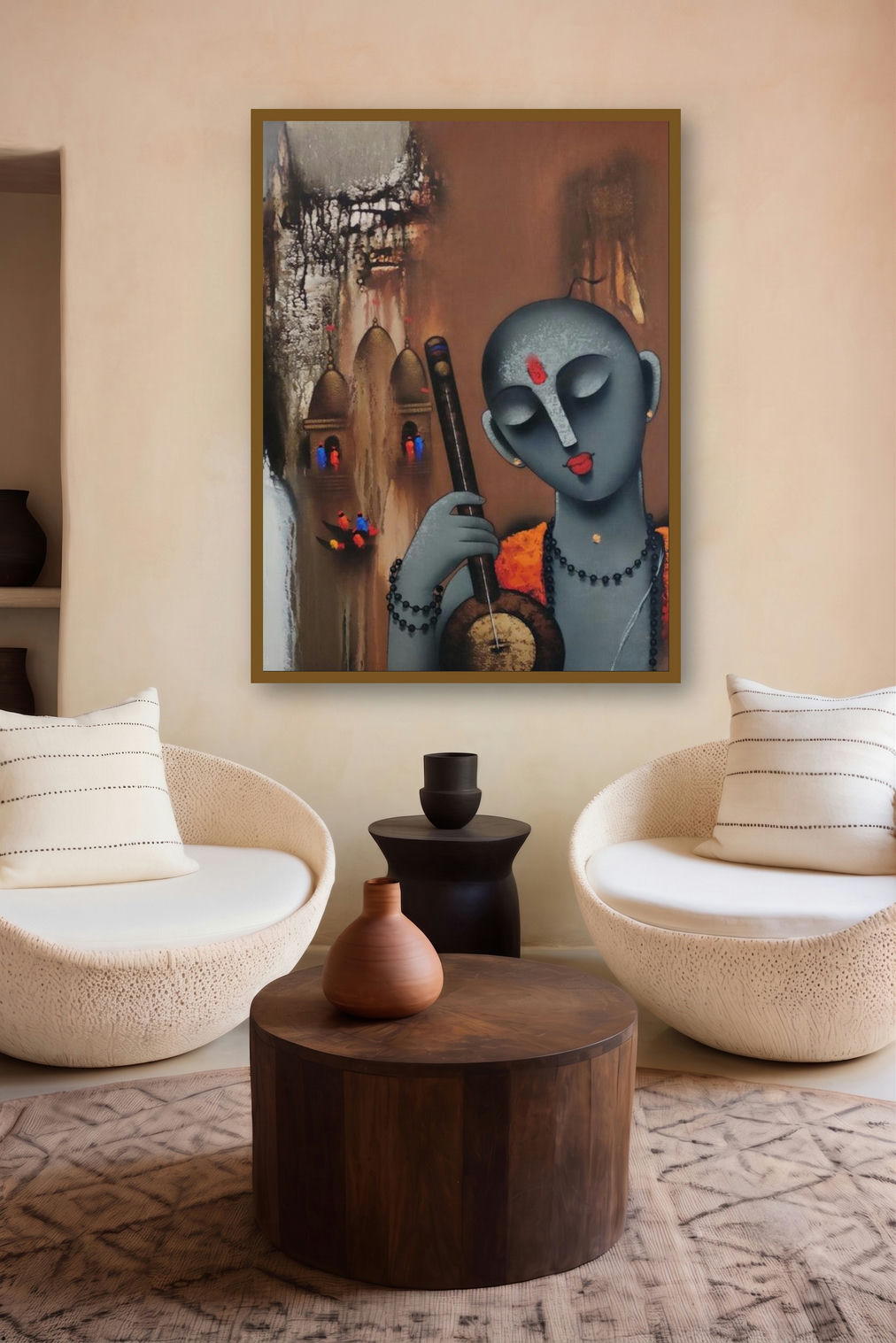 Holyman 1 (Lost in Melody) by artist Paras Parmar displayed in a Boutique gallery