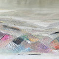 Horizon Series 1' abstract oil painting by artist Madhuri Bhaduri, 36x60 inch, on canvas