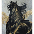 Animals acrylic painting titled 'Horse 01', 30x24 inches, by artist Deven Ramesh Bhosale on Canvas