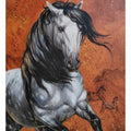 Animals acrylic painting titled 'Horse 03', 30x24 inches, by artist Deven Ramesh Bhosale on Canvas