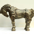 Animals fiberglass sculpture titled 'Horse 3', 17x12x5 inches, by artist Devidas Dharmadhikari on Fiberglass