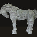 Animals fiberglass sculpture titled 'Horse 4', 17x12x5 inches, by artist Devidas Dharmadhikari on Fiberglass
