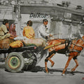 Lifestyle watercolor painting titled 'Horse Cart ', 16x13 inches, by artist Dr.uday Bhan on paper
