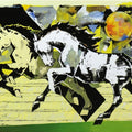 Horse Series 290' animals acrylic painting by artist Devidas Dharmadhikari, 36x48 inch, on canvas