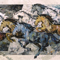 Animals acrylic painting titled 'Horse Series 351', 60x96 inch, by artist Devidas Dharmadhikari on Canvas