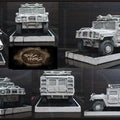 Other handicraft titled 'HUMMER H1 SCUPTURE', 14x8x7 inches, by artist Pankaj Rathivadekar on siporex