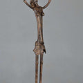 Figurative sculpture titled 'I Am Bastar', 20x7x4 inches, by artist Kishor Sharma on Bronze