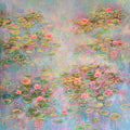 If Paradise Was Blue by Amita Dand, Original Acrylic Nature Painting on Canvas, X-Large Vertical Wall Art