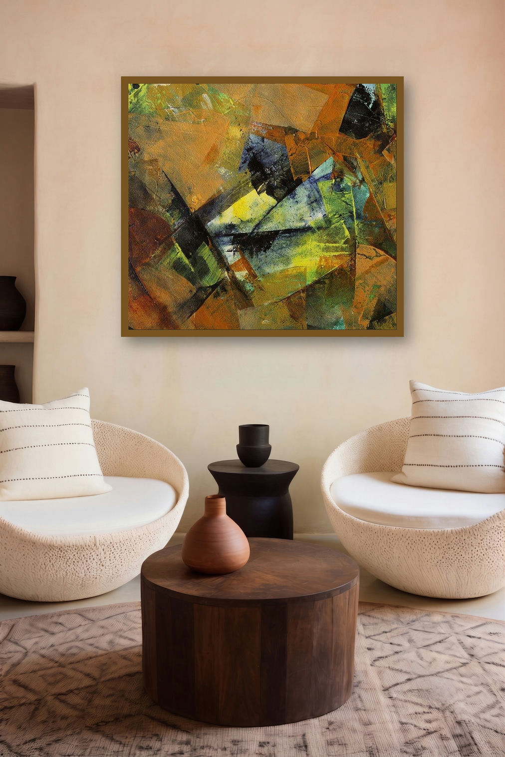 Illusion Ii (Terra Incognita) by artist Siddhesh Rane displayed in a Museum Style gallery
