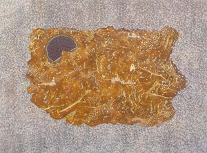 Impression Of Ground (Dreamtime Journey) by Rajneesh Singh, Original Acrylic Abstract Painting on Canvas, Large Horizontal Wall Art