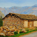 Landscape oil painting titled 'In Consonanace With Nature', 30x20 inches, by artist Ajay Harit on Canvas