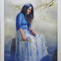 Figurative oil painting titled 'In Deep Thoughts 1', 30x42 inches, by artist Ganesh Hire on Paper