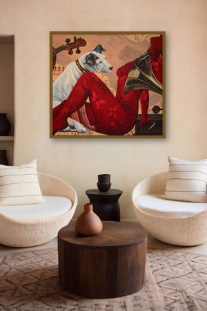 In Harmony (The Melody and the Muse) by artist Sonaly Gandhi displayed in a Designer gallery