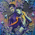 Figurative acrylic painting titled 'In Love 1', 60x48 inches, by artist Prashanta Nayak on Canvas