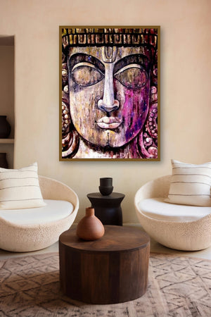 In The Shelter Of Faith I by artist Suruchi Jamkar displayed in a Luxury gallery