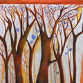 Nature acrylic painting titled 'In The Woods', 48x24 inches, by artist Shilpa Pachpor on Canvas