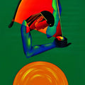 Incarnation 2' religious acrylic painting by artist Rajesh Shah, 48x24 inch, on canvas