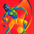 Incarnation' religious acrylic painting by artist Rajesh Shah, 48x36 inch, on canvas
