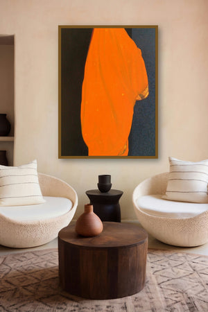 Incredible Tribal Beauty 9 (Orange Veil) by artist Sunil Paraji Tambe displayed in a Contemporary gallery