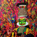 Indian Culture' religious acrylic painting by artist Sujit Karmakar, 43x33 inch, on canvas