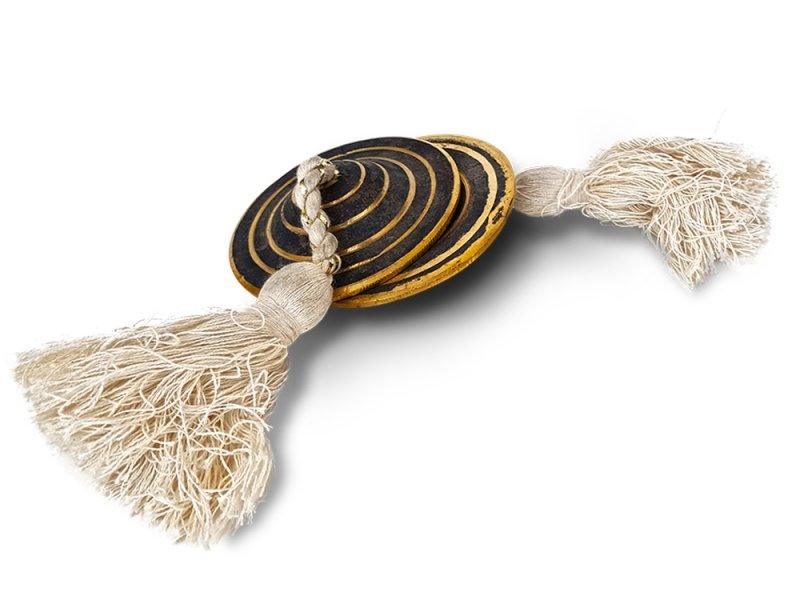 Music mixed media titled 'Indigenous Instruments Kansa Manjeera', 3x3 inches, by artist De Kulture Works on kansa