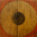 The Infinite Within' contemporary mixed-media painting by artist Pradeep Ahirwar, 48x48 inch, on canvas