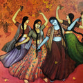 Inner Peace 8' figurative acrylic painting by artist Monalisa Sarkar, 42x48 inch, on canvas