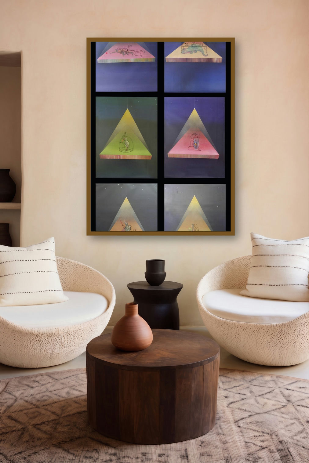 Inner Play 1 (Jungle Symphony) by artist Bhagyanath C displayed in a Curated gallery