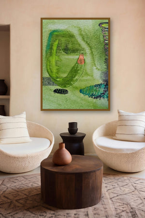 Inner Self 1 (Organic Dance) by artist Seema Kadam displayed in a Contemporary gallery