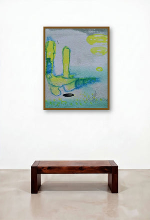 Inner Self 6 (Emergence) by artist Seema Kadam displayed in a Eclectic Home Office