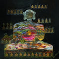 Insight Of Enlightenment' meditation acrylic painting by artist Alpa Palkhiwala, 36x36 inch, on canvas
