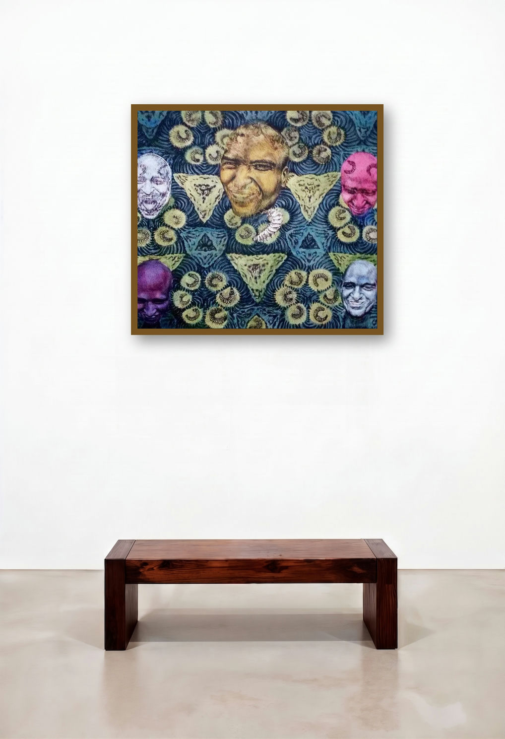 Inspiration 5 by artist Kumara Swamy Pashikanti displayed in a Minimalist Study