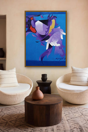 Inspiration 9 (Mystical Figure) by artist Ranjit Singh Kurmi displayed in a Luxury gallery