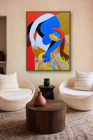 Inspiration I by artist Pradip Sarkar displayed in a Indian Art gallery