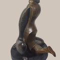 'Intimacy' figurative Bronze sculpture by artist Subrata Paul, 19x15 inch, on bronze