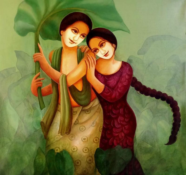 Intimate Love 3 Painting by Monalisa Sarkar | ArtZolo.com