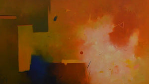 Involution 5 (Earthen Hues) by Ganpat Bhadke, Original Acrylic Abstract Painting on Canvas, X-Large Horizontal Wall Art