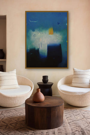 Involution 6 (Celestial Encounter) by artist Ganpat Bhadke displayed in a Modern gallery